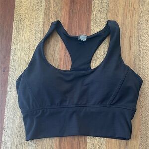 90 Degree By Reflex Black Racerback Sports Bra